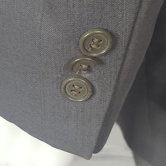 Yves Saint Laurent Wool Grey Blazer, 42R - Picture 5 of 11